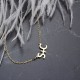 Glorria 925k Sterling Silver Two Initial Necklace