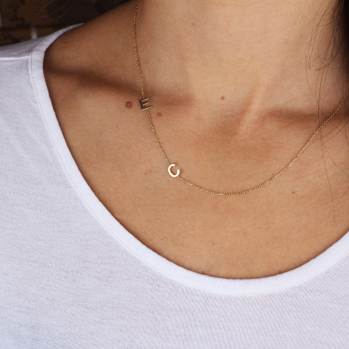 Glorria 925k Sterling Silver Delicate Letter Necklace Glorria 925k Sterling Silver Delicate Letter Necklace
