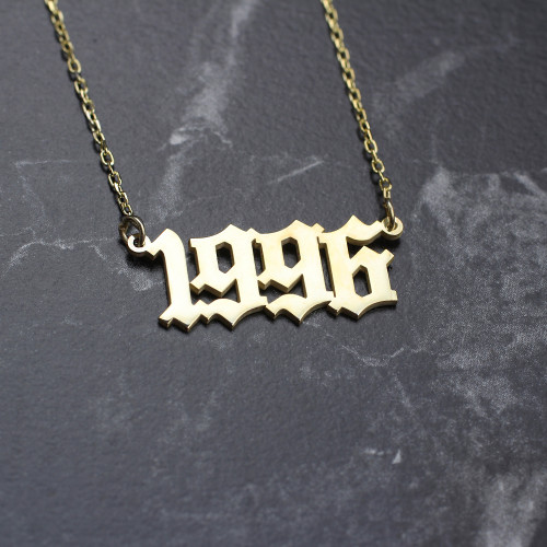 Glorria 925k Sterling Silver Custom Date Necklace Glorria 925k Sterling Silver Custom Date Necklace