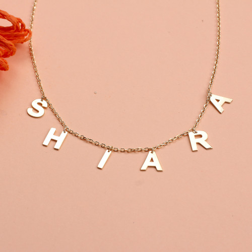Glorria 925k Sterling Silver Pave Initial Necklace Glorria 925k Sterling Silver Pave Initial Necklace