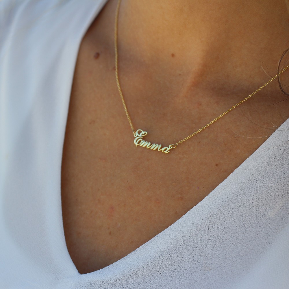 Glorria 925k Sterling Silver Personalized Name Necklace