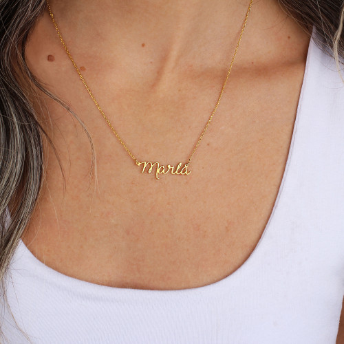 Glorria 925k Sterling Silver Custom Initial Necklace Glorria 925k Sterling Silver Custom Initial Necklace
