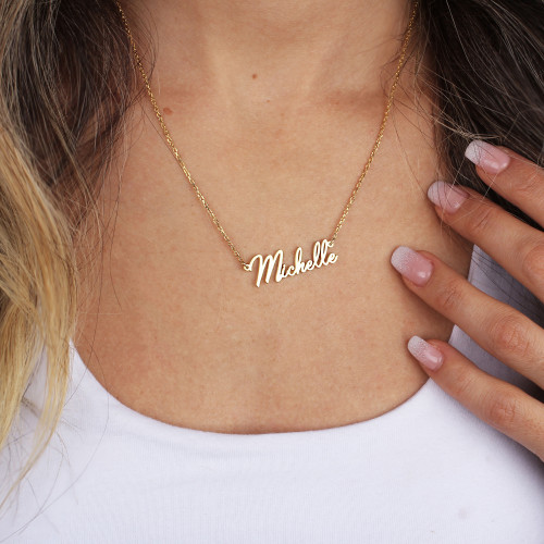 Glorria 925k Sterling Silver Dainty Name Pendant Glorria 925k Sterling Silver Dainty Name Pendant