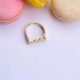 Glorria 925k Sterling Silver Dainty Gold Filled Date Ring