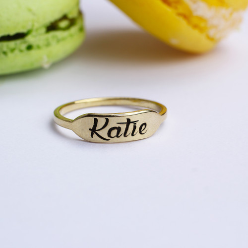 Glorria 925k Sterling Silver Custom Letter Ring Glorria 925k Sterling Silver Custom Letter Ring