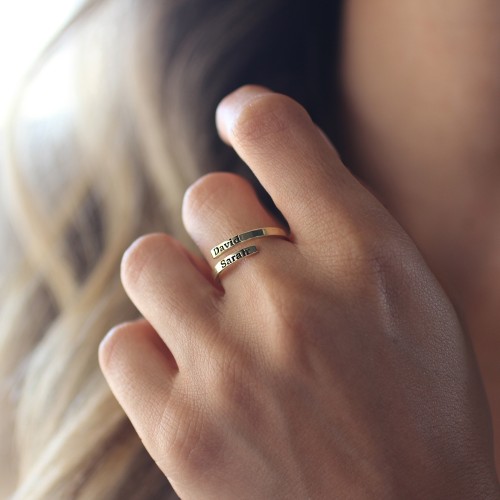 Glorria 925k Sterling Silver Custom Couple Ring Glorria 925k Sterling Silver Custom Couple Ring