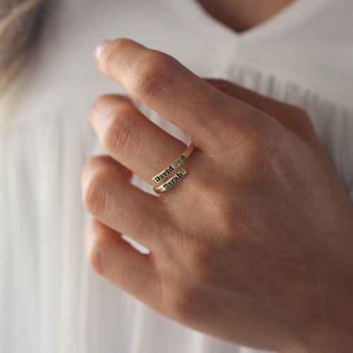 Glorria 925k Sterling Silver Custom Couple Ring Glorria 925k Sterling Silver Custom Couple Ring