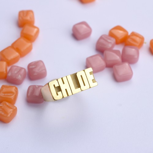 Glorria 925k Sterling Silver Customized Name Ring Glorria 925k Sterling Silver Customized Name Ring