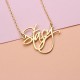 Glorria 925k Sterling Silver Calligraphy Name Necklace