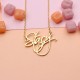 Glorria 925k Sterling Silver Calligraphy Name Necklace