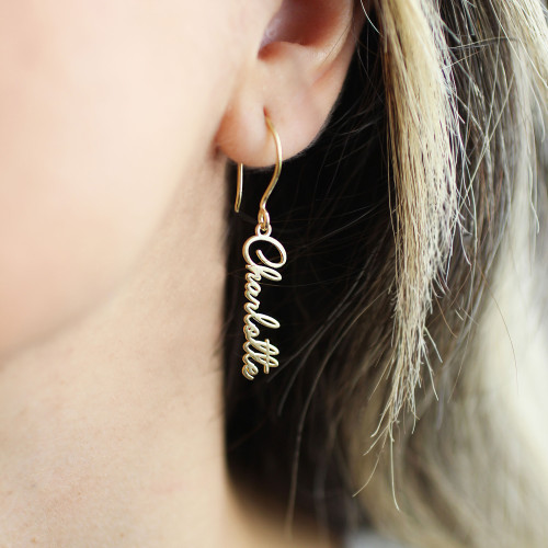 Glorria 925k Sterling Silver Dainty Silver Initial Earrings Glorria 925k Sterling Silver Dainty Silver Initial Earrings