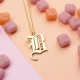Glorria 925k Sterling Silver Personalized Gothic Necklace