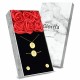 Glorria 925k Sterling Silver Rose Necklace, Bracelet, Earrings, Flower Gift Set
