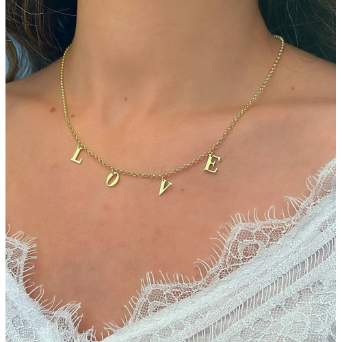 Glorria 925k Sterling Silver Personalized Initial Necklace with Doc Bracelet Glorria 925k Sterling Silver Personalized Initial Necklace with Doc Bracelet