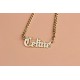 Glorria 925k Sterling Silver Personalized Name Necklace with Curb Chain