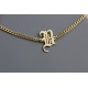 Glorria 925k Sterling Silver Personalized Gothic Letter Bracelet with Curb Chain