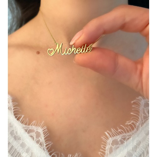Glorria 925k Sterling Silver Personalized Handwritten Name Necklace Glorria 925k Sterling Silver Personalized Handwritten Name Necklace