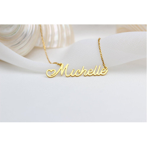 Glorria 925k Sterling Silver Personalized Handwritten Name Necklace Glorria 925k Sterling Silver Personalized Handwritten Name Necklace
