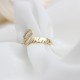 Glorria 925k Sterling Silver Personalized Handwritten Name Ring