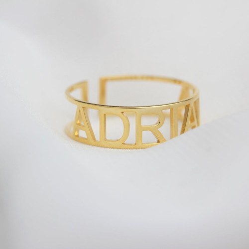 Glorria 925k Sterling Silver Personalized Name Ring Glorria 925k Sterling Silver Personalized Name Ring