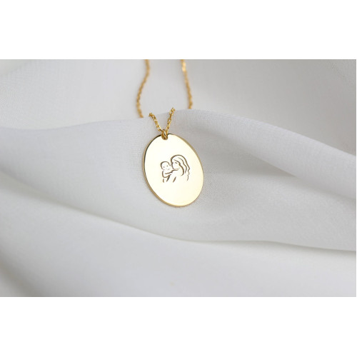 Glorria 925k Sterling Silver Mother and Baby Necklace Glorria 925k Sterling Silver Mother and Baby Necklace