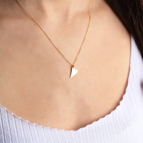 Glorria 925k Sterling Silver Personalized Name Heart Necklace Glorria 925k Sterling Silver Personalized Name Heart Necklace