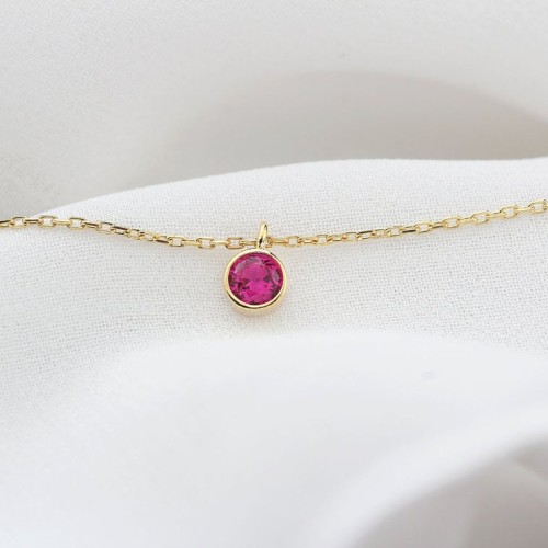 Glorria 925k Sterling Silver Personalized Birthstone Bracelet
