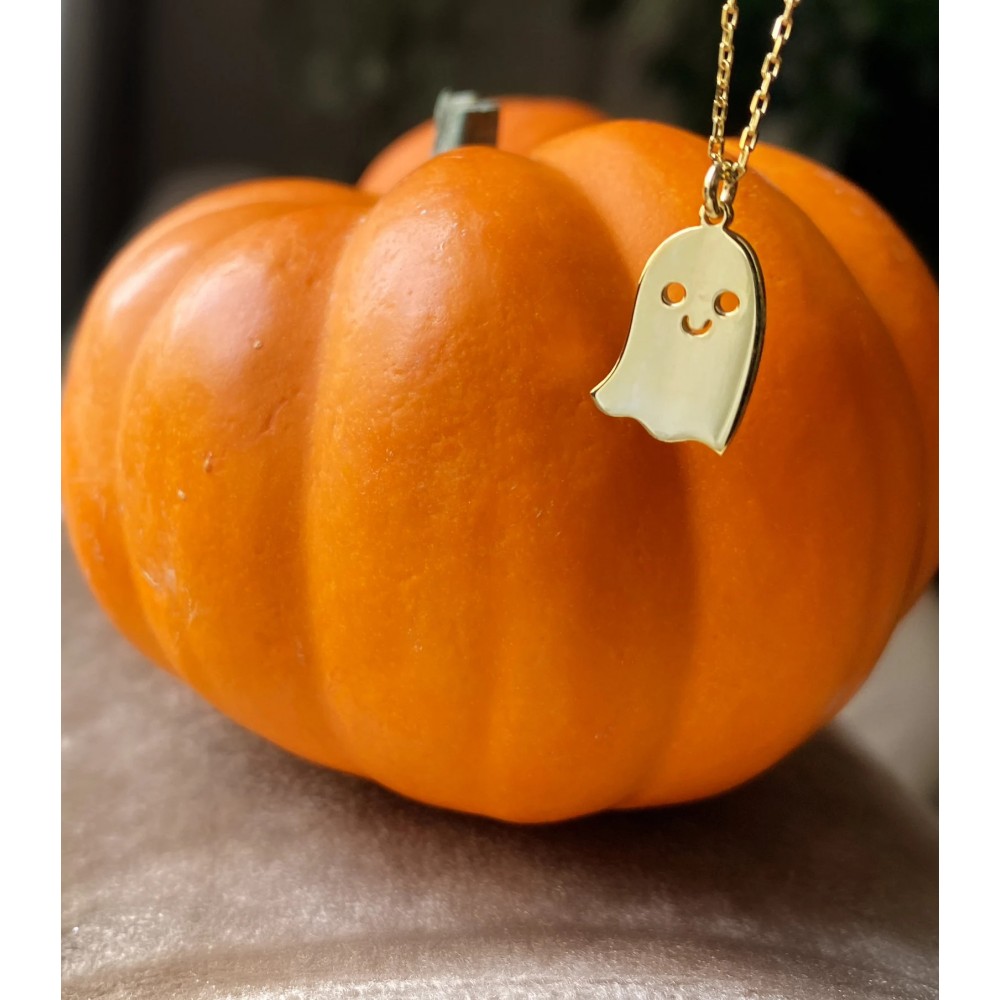 Glorria 925k Sterling Silver Personalized Halloween Silver Necklace