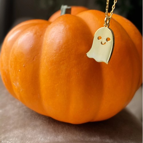 Glorria 925k Sterling Silver Personalized Halloween Silver Necklace Glorria 925k Sterling Silver Personalized Halloween Silver Necklace