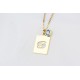Glorria 925k Sterling Silver Personalized Cancer Sign Sterling Silver Necklace with Birth Stone