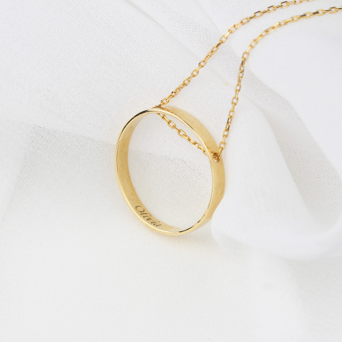 Glorria 925k Sterling Silver Personalized Name Ring Silver Necklace Glorria 925k Sterling Silver Personalized Name Ring Silver Necklace