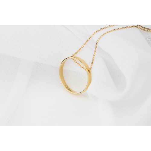 Glorria 925k Sterling Silver Personalized Name Ring Silver Necklace Glorria 925k Sterling Silver Personalized Name Ring Silver Necklace
