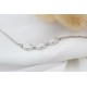 Glorria 925k Sterling Silver Personalized Birthstone Silver Oval Anturage Bracelet