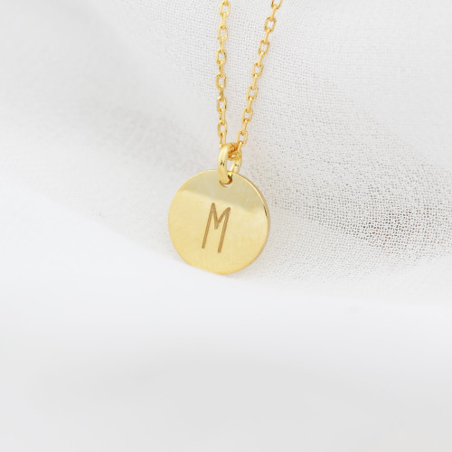 Glorria 925k Sterling Silver Personalized Minimal Plate Letter Sterling Silver Necklace Glorria 925k Sterling Silver Personalized Minimal Plate Letter Sterling Silver Necklace