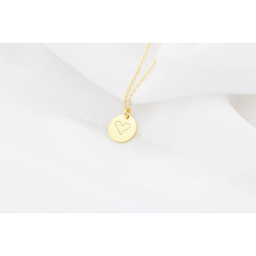 Glorria 925k Sterling Silver Minimal Heart Necklace