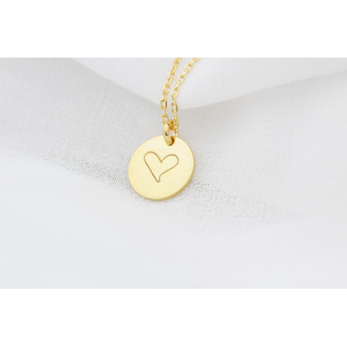 Glorria 925k Sterling Silver Minimal Heart Necklace Glorria 925k Sterling Silver Minimal Heart Necklace