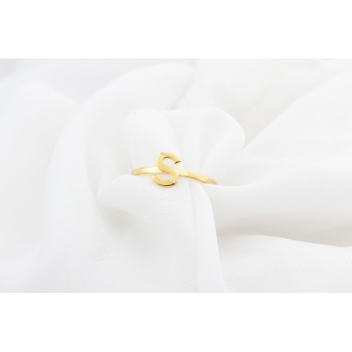 Glorria 925k Sterling Silver Custom Letter Ring Glorria 925k Sterling Silver Custom Letter Ring
