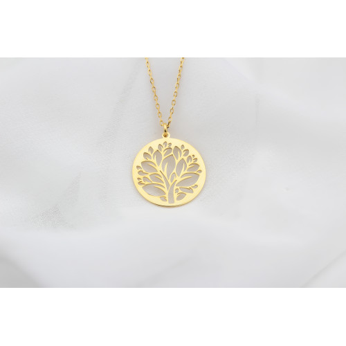 Glorria 925k Sterling Silver Tree of Life Necklace