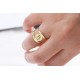 Glorria 925k Sterling Silver Personalized Letter Ring