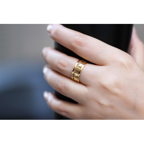 Glorria 925k Sterling Silver Clover Ring Glorria 925k Sterling Silver Clover Ring