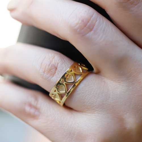 Glorria 925k Sterling Silver Heart Ring