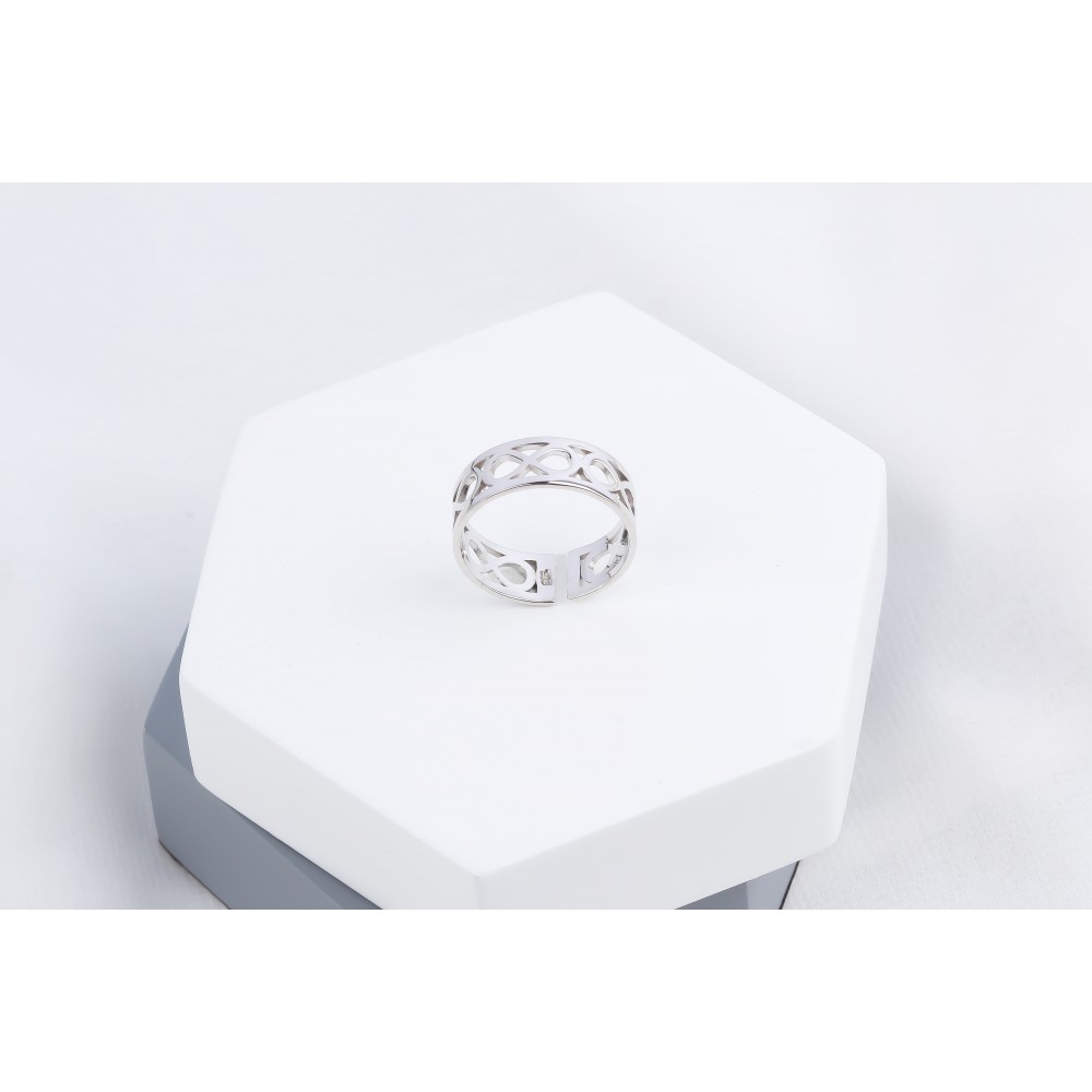 Glorria 925k Sterling Silver Infinity Ring