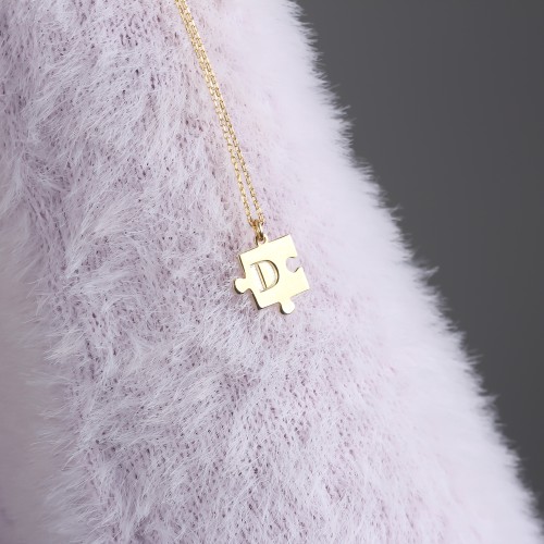 Glorria 925k Sterling Silver Letter Puzzle Necklace Glorria 925k Sterling Silver Letter Puzzle Necklace