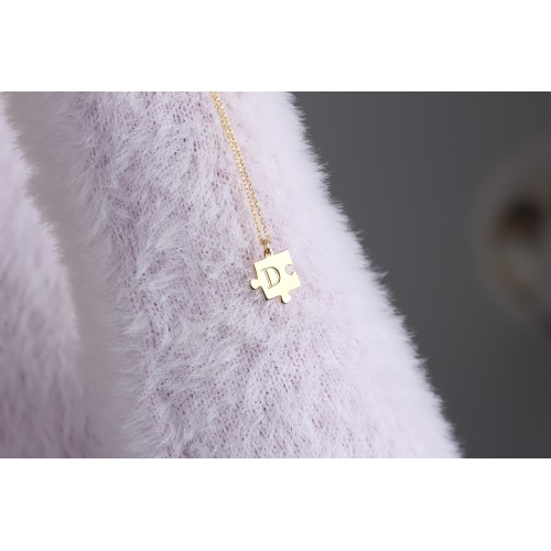 Glorria 925k Sterling Silver Letter Puzzle Necklace Glorria 925k Sterling Silver Letter Puzzle Necklace