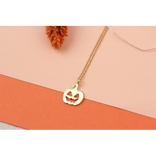 Glorria 925k Sterling Silver Personalized Halloween Silver Necklace Glorria 925k Sterling Silver Personalized Halloween Silver Necklace