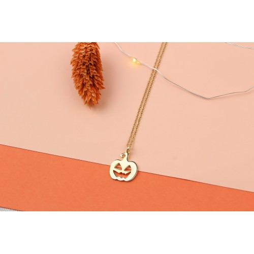 Glorria 925k Sterling Silver Personalized Halloween Silver Necklace Glorria 925k Sterling Silver Personalized Halloween Silver Necklace