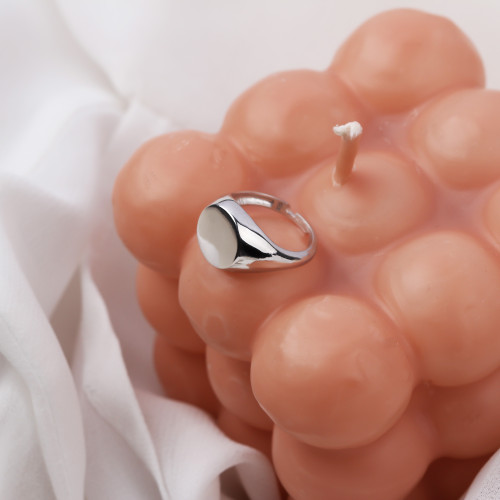 Glorria 925k Sterling Silver Adjustable Little Finger Ring