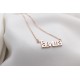 Glorria 925k Sterling Silver Personalized Russian Name Cyrillic Alphabet Necklace