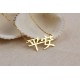 Glorria 925k Sterling Silver Personalized Chinese Name Necklace