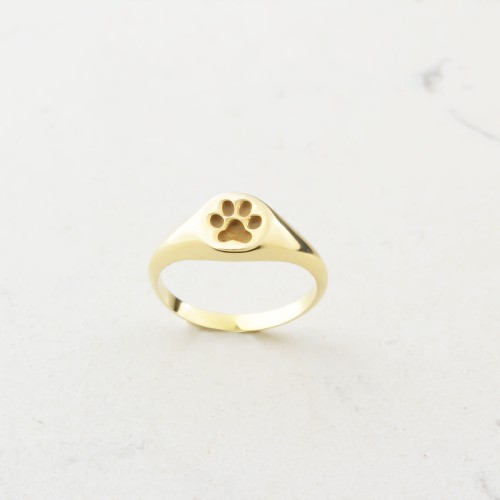Glorria 925k Sterling Silver Paw Ring